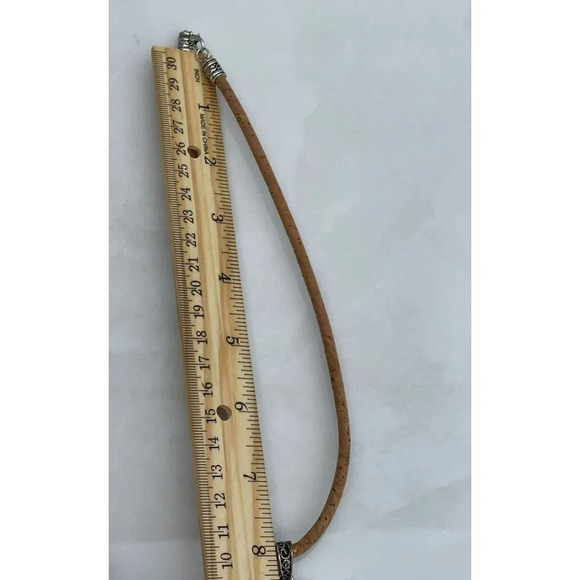 Vintage Womens Minimalist Filigree Vegan Choker Necklace Silver Tone Sz 8" - Picture 2 of 4